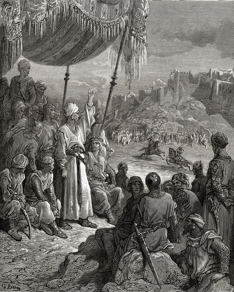A Friendly Tournament During The Third Crusade 1189 Poster Print - 13 x 17