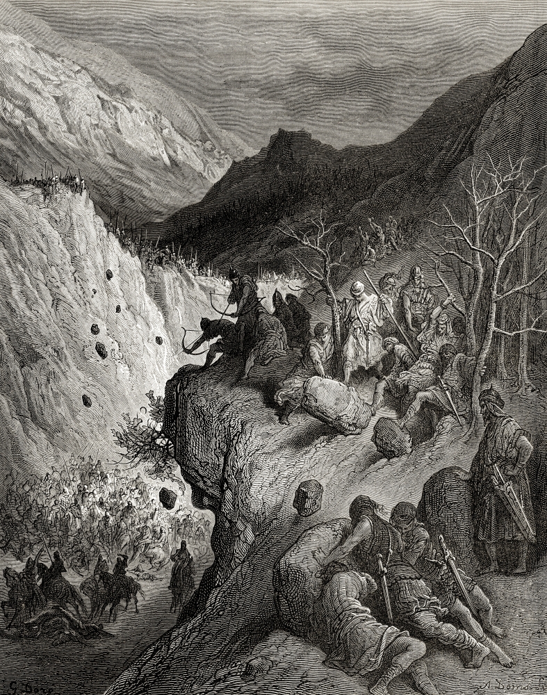 Bernard of Carinthia Surprised by Turkish Raids During Second Crusade Poster Print - 13 x 17