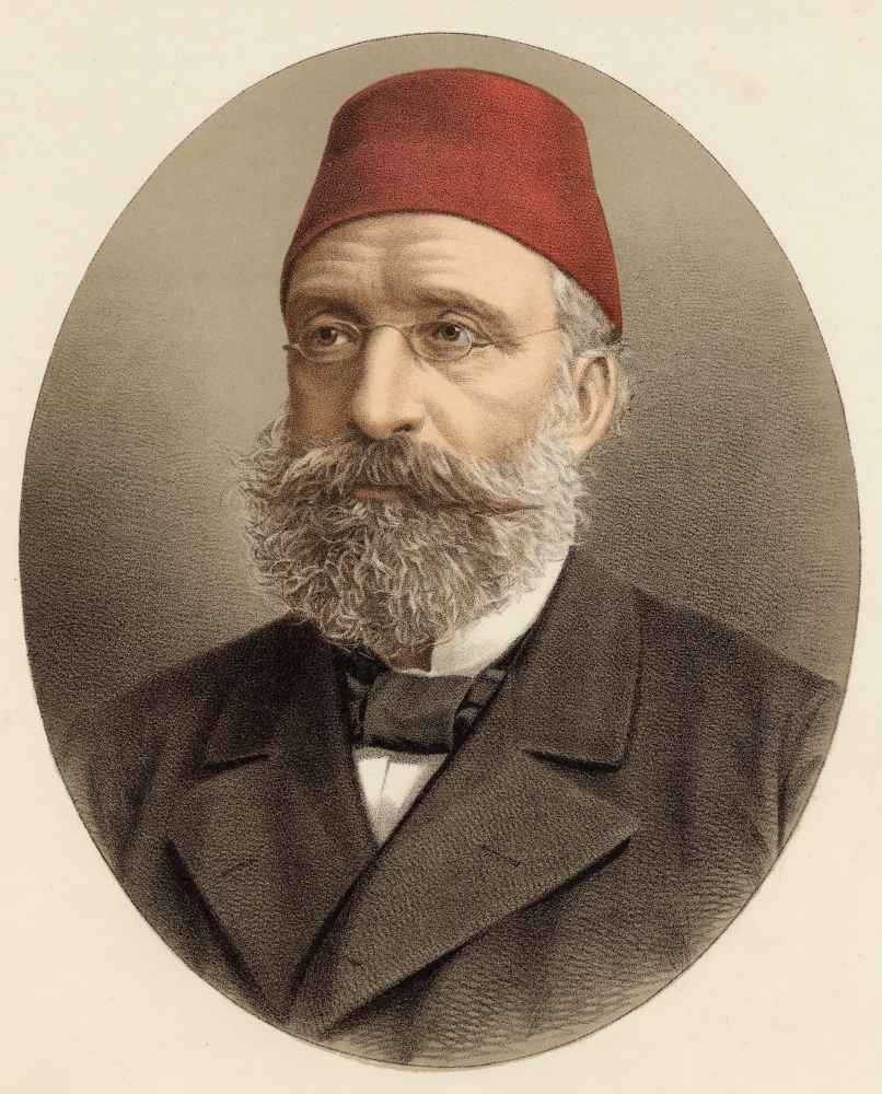DPI1859696 Midhat Pasha Or Pasa 1822-1883. Ottoman Grand Vizier From A Photograph by Ad le Poster Print, 13 x 17