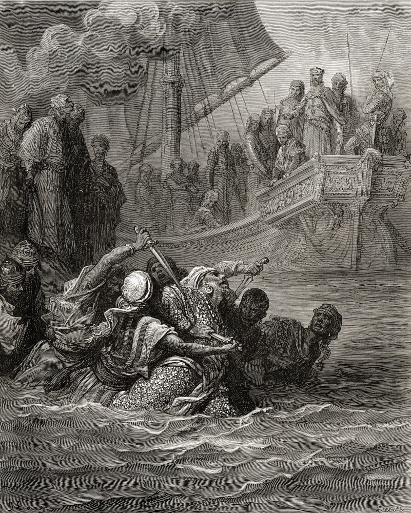 Death of Almoadam During The Seventh Crusade 1249 1250 Poster Print