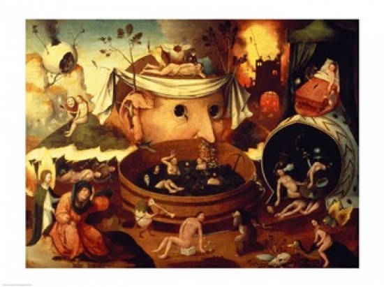Tondals Vision Poster Print by Hieronymus Bosch - 24 x 18 in.