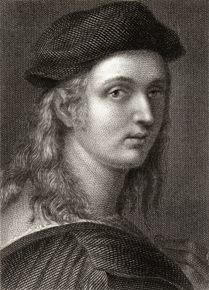 DPI1859708 Raffaello Sanzio 1483-1520 Italian Painter & Architect 19th Century Engraved by William Finden From A Painting Poster Print, 13 x 18