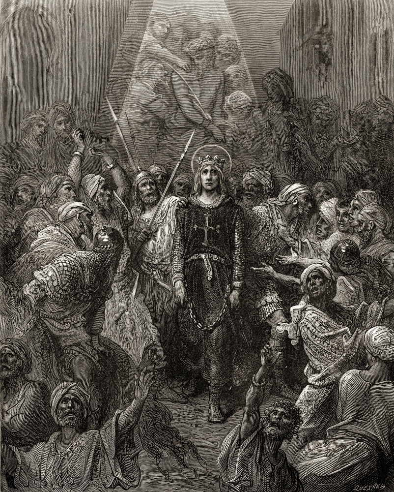 DPI1859751 King Louis IX Aka St Louis Prisoner in Eygypt 1250 During The Seventh Crusade Poster Print, 13 x 17