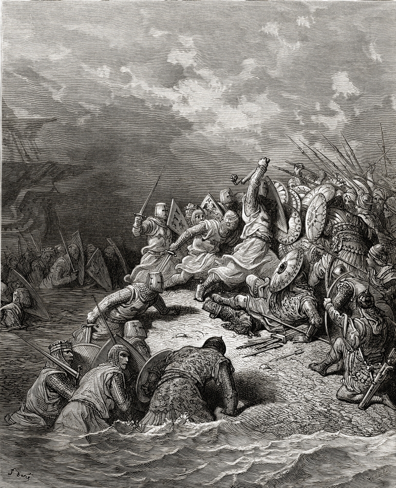 DPI1859756 Richard The Lionheart Delivering Jaffa 1192 Poster Print, 13 x 17