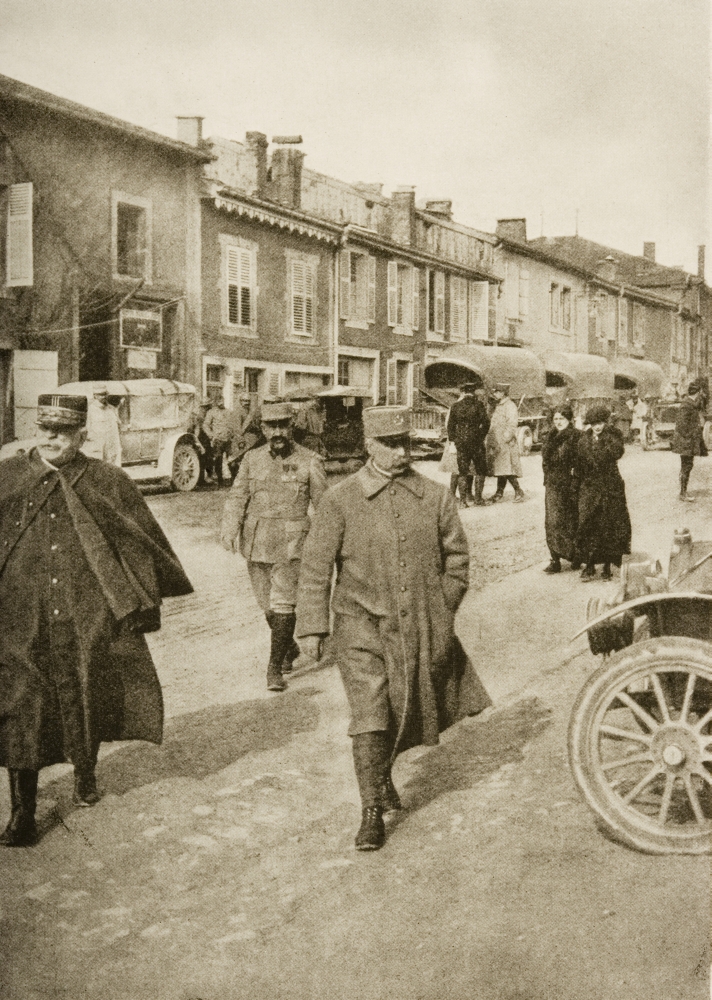 Picture of Posterazzi DPI1859828 The Defender of Verdun - General Petain Centre Walking with General Joffre On His Right Poster Print&#44; 12 x 17