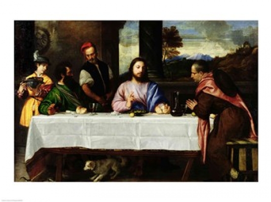 Picture of Posterazzi BALXIR34377 The Supper at Emmaus Poster Print by Titian - 24 x 18 in.