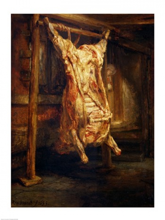 Picture of Posterazzi BALXIR34886 The Slaughtered Ox 1655 Poster Print by Rembrandt Van Rijn - 18 x 24 in.