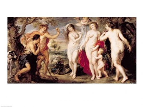 Picture of Posterazzi BALXIR36856LARGE The Judgement of Paris 1639 Poster Print by Peter Paul Rubens - 36 x 24 in. - Large