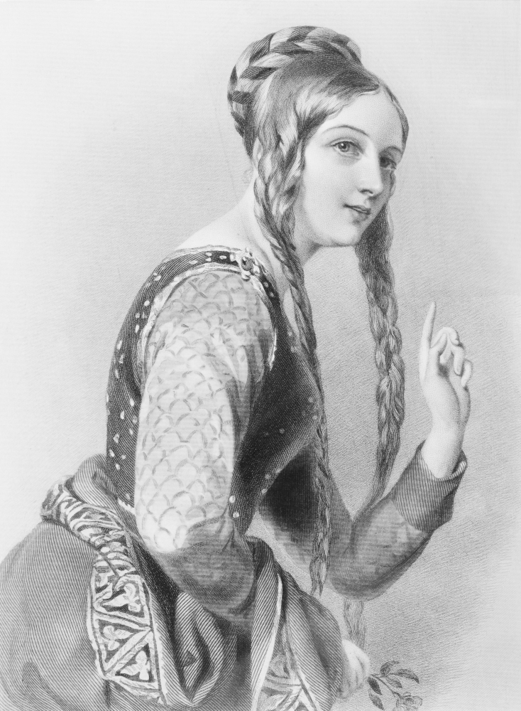Eleanor of Aquitane 1122-1204 Queen of Henry II of England From The Book Poster Print, 12 x 16