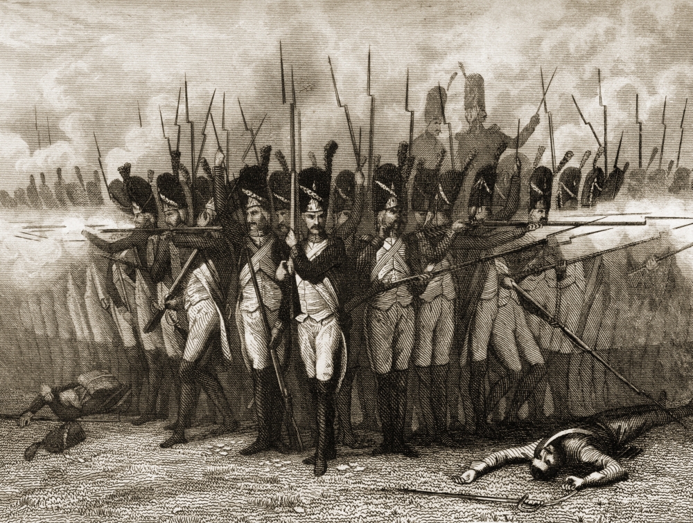 DPI1860036 The Defeat of The French At Bailen Spain 19 July 1808 Poster Print, 17 x 13
