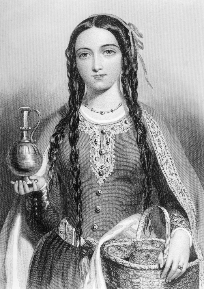 Matilda of Scotland Aka Edith C1079 & 80-1118 Queen of Henry I of England Engraved by WHMote After JWWright Poster Print, Large - 22 x 32
