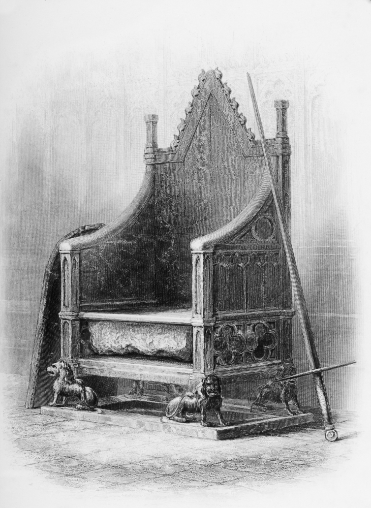 The Coronation Chair In Westminster Abbey Made for King Edward I To Enclose The Famous Stone of Scone In 1300-L From T Poster Print - Large - 24 x 32