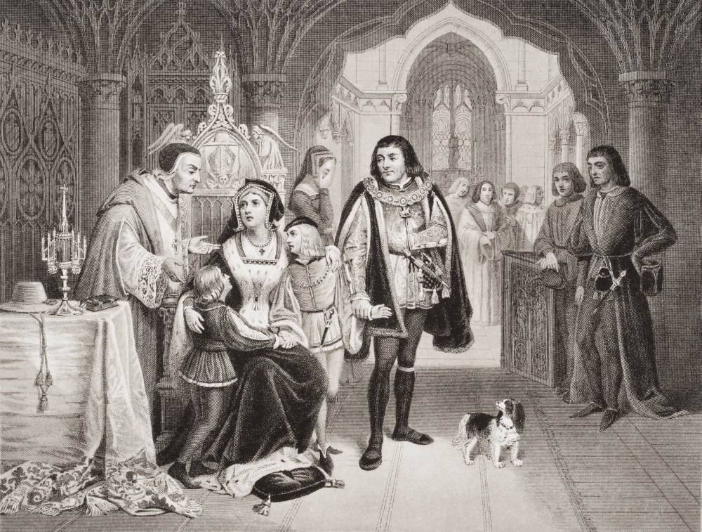The Sons of Edward IV Parted From Their Mother by Richard Duke of Gloucester Poster Print - Large - 32 x 24
