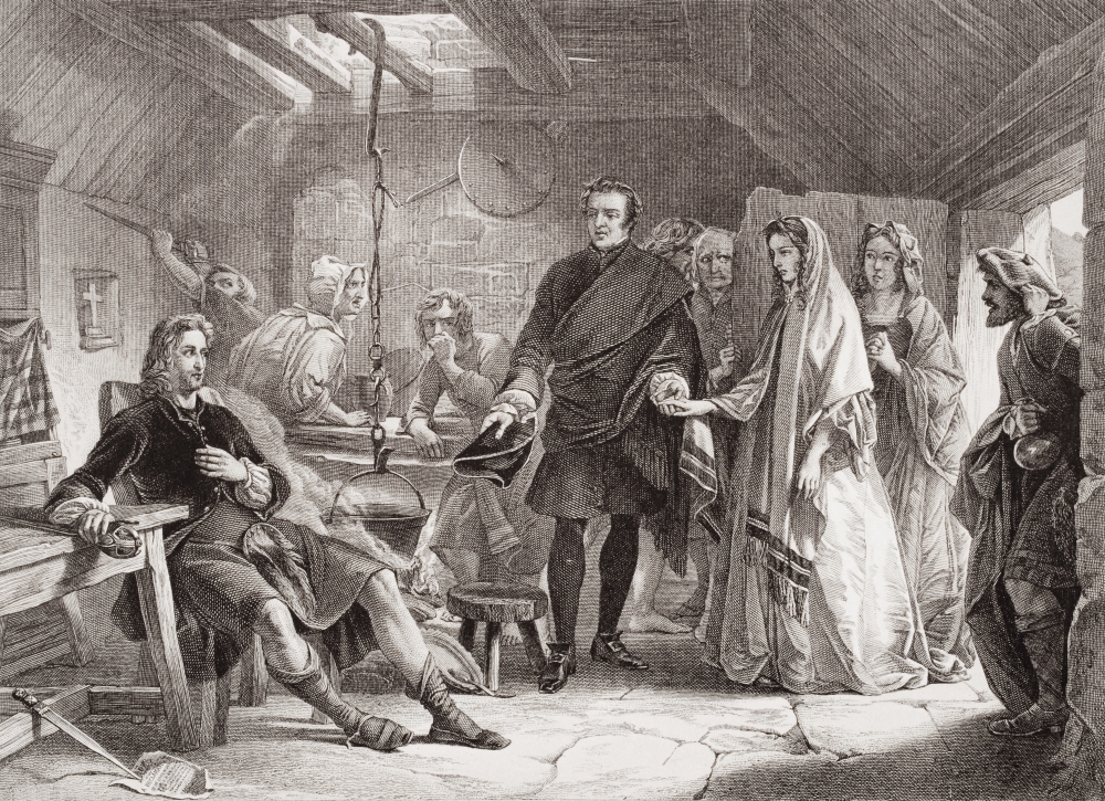 DPI1860092LARGE The First Meeting of Prince Charles with Flora Macdonald In The Isalnd of South Poster Print, Large - 34 x 24
