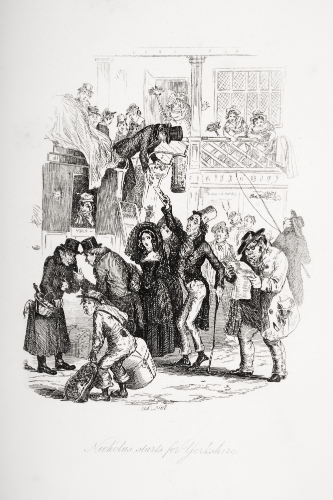 Picture of Posterazzi DPI1860128 Nicholas Starts for Yorkshire Illustration From The Charles Dickens Novel Nicholas Nickleby by H.K. Browne Known As Phiz Poster Print&#44; 12 x 18