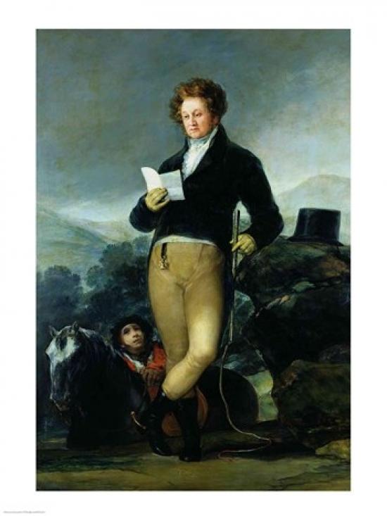 Picture of Posterazzi BALXIR222214LARGE Portrait of Don Francisco De Borja Tellez Giron Poster Print by Francisco De Goya - 24 x 36 in. - Large