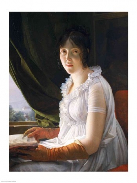 Picture of Posterazzi BALXIR228209LARGE Seated Portrait of Marie-Philippe-Claude Walbonne Poster Print by Francois Gerard - 24 x 36 in. - Large