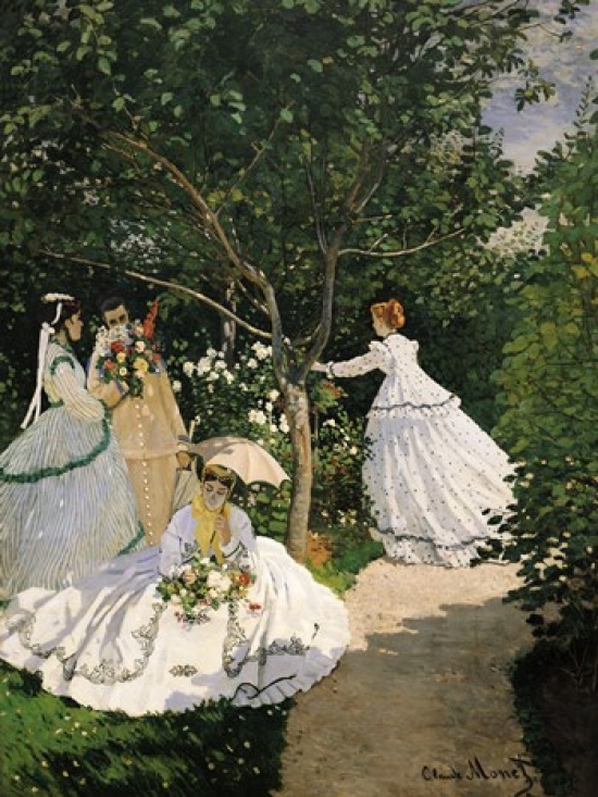 Picture of Posterazzi BALXIR2011L Women in The Garden 1867 Poster Print by Claude Monet - 36 x 48 in. - Large
