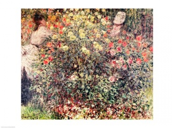 Picture of Posterazzi BALXIR203399 Women in The Flowers 1875 Poster Print by Claude Monet - 24 x 18 in.