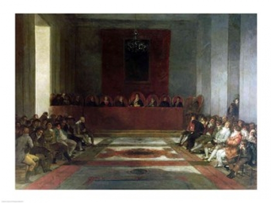 Picture of Posterazzi BALXIR204571LARGE The Junta of The Philippines 1815 Poster Print by Francisco De Goya - 36 x 24 in. - Large