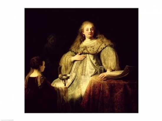 Picture of Posterazzi BALXIR38695LARGE Artemisia 1634 Poster Print by Rembrandt Van Rijn - 36 x 24 in. - Large