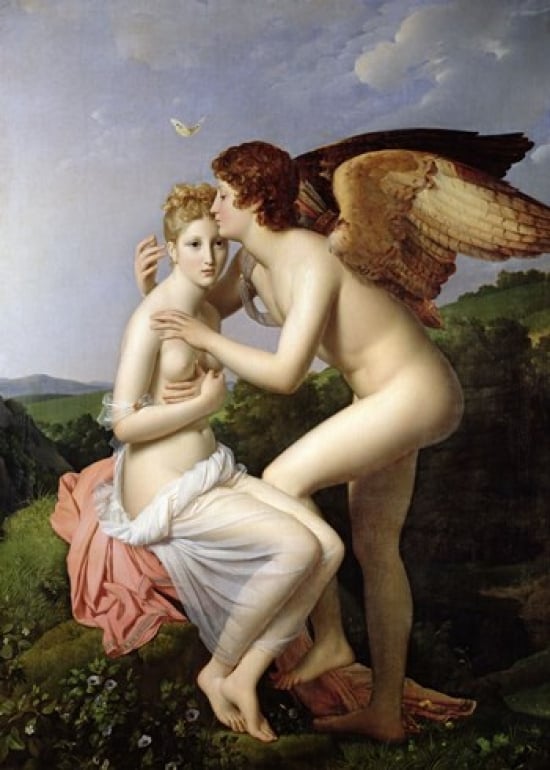 Picture of Posterazzi BALXIR42222SM Psyche Receiving The First Kiss of Cupid 1798 Poster Print by Francois Gerard - 11.50 x 16 in.