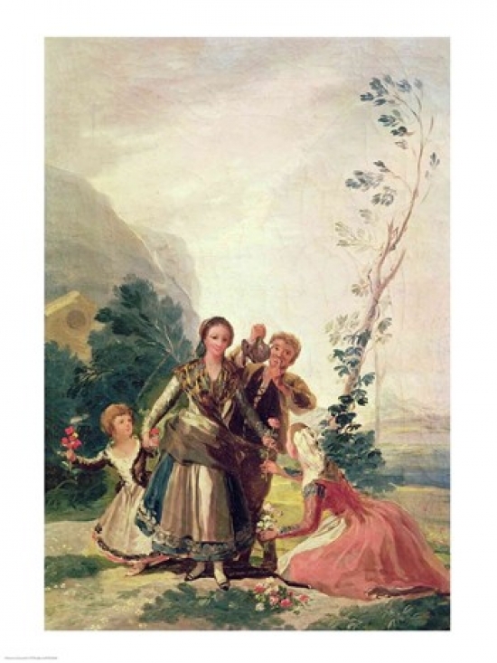 Picture of Posterazzi BALXIR238646LARGE Spring 1786 Poster Print by Francisco De Goya - 24 x 36 in. - Large