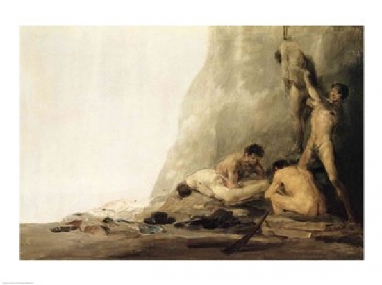 Picture of Posterazzi BALXIR243023 Cannibals Preparing Their Victims Poster Print by Francisco De Goya - 24 x 18 in.