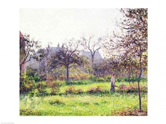 Picture of Posterazzi BALXIR244985 Morning Sun Autumn Eragny 1897 Poster Print by Camille Pissarro - 24 x 18 in.