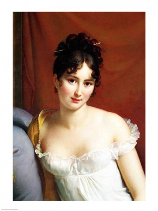 Picture of Posterazzi BALXIR215179LARGE Portrait of Madame Recamier Poster Print by Francois Gerard - 24 x 36 in. - Large