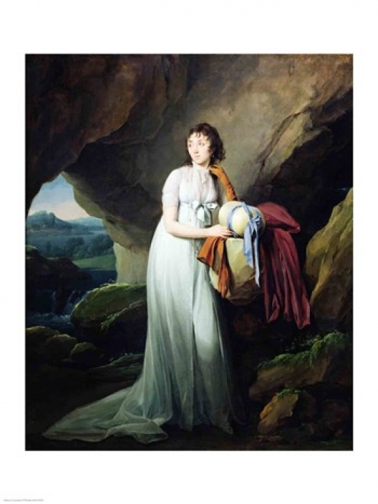 Portrait of A Woman in A Cave Poster Print by Louis-Leopold Boilly - 24 x 36 in. - Large