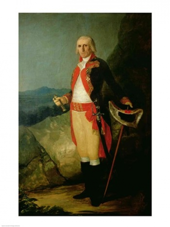 Picture of Posterazzi BALXIR221108LARGE General Jose De Urrutia Poster Print by Francisco De Goya - 24 x 36 in. - Large