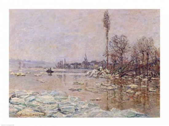 The Thaw 1880 Poster Print by Claude Monet