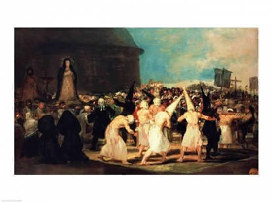 Picture of Posterazzi BALXIR541 Procession of Flagellants 1815-19 Poster Print by Francisco De Goya - 24 x 18 in.