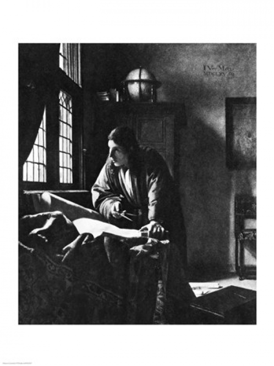 Picture of Posterazzi BALXIR230722 The Geographer 1669 Poster Print by Johannes Vermeer - 18 x 24 in.