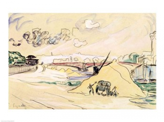 Picture of Posterazzi BALXIR243740 The Pile of Sand Bercy 1905 Poster Print by Paul Signac - 24 x 18 in.