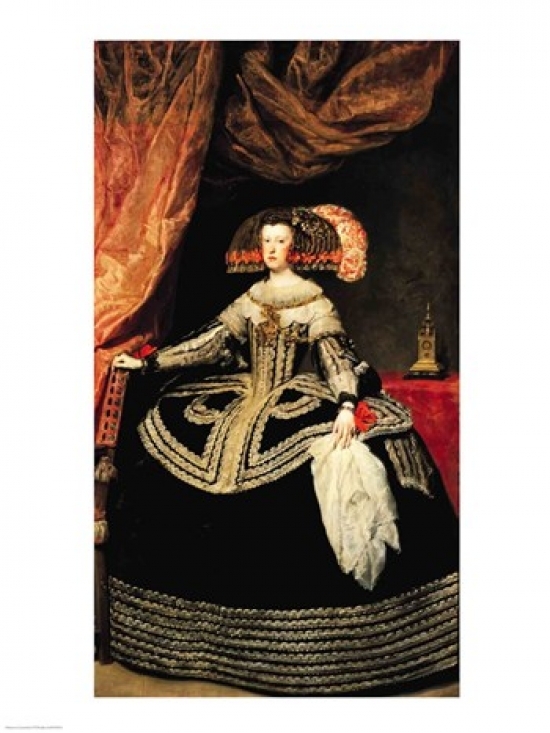 Picture of Posterazzi BALXIR36744LARGE Queen Maria Anna of Austria 1652 Poster Print by Diego Velazquez - 24 x 36 in. - Large