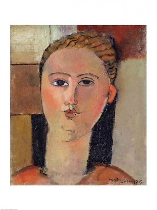 Picture of Posterazzi BALXIR309525LARGE Girl with Red Hair 1915 Poster Print by Amedeo Modigliani - 24 x 36 in. - Large