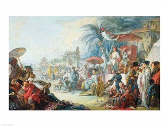 Picture of Posterazzi BALXIR26233 The Chinese Fair C.1742 Poster Print by Francois Boucher - 24 x 18 in.