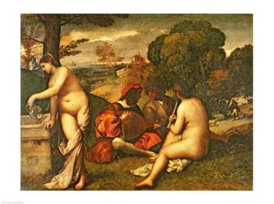 Picture of Posterazzi BALXIR267673 Le Concert Champetre Poster Print by Titian - 24 x 18 in.