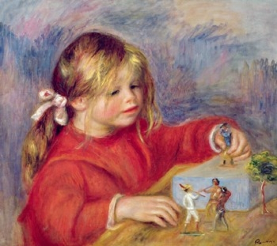 Picture of Posterazzi BALXIR287547SMLARGE Claude Renoir at Play C.1905 Poster Print by Pierre-Auguste Renoir - 22 x 20 in. - Large