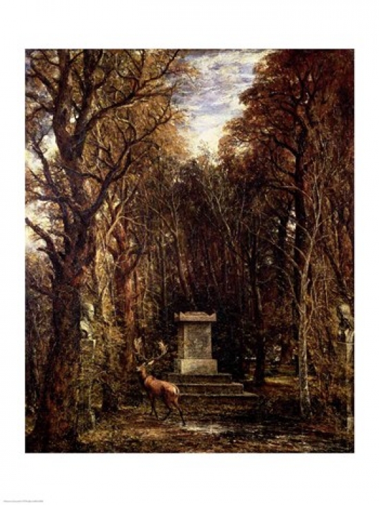 The Cenotaph To Reynolds Memory Coleorton C.1833 Poster Print by John Constable - 18 x 24 in.