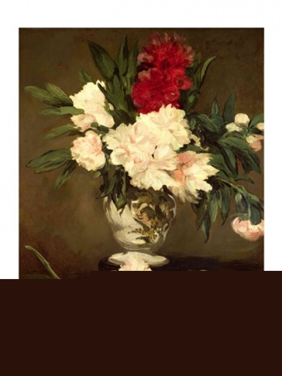 Picture of Posterazzi BALXIR38820LARGE Vase of Peonies on A Small Pedestal 1864 Poster Print by Edouard Manet - 24 x 36 in. - Large
