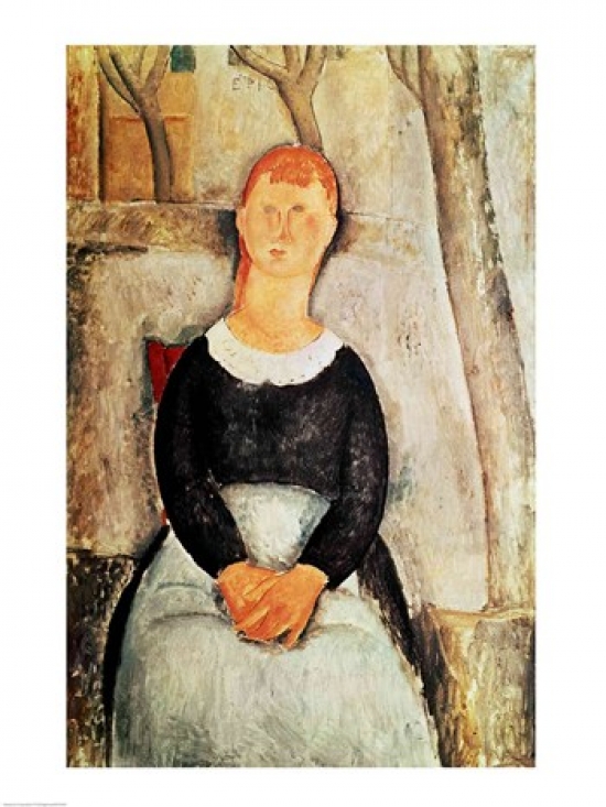 Picture of Posterazzi BALXIR44894 The Beautiful Grocer Poster Print by Amedeo Modigliani - 18 x 24 in.