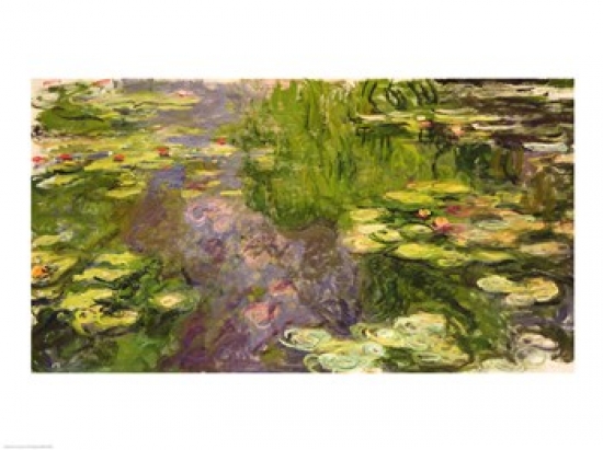 Waterlilies Poster Print by Claude Monet - 24 x 18 in.