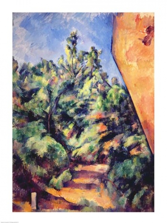 Picture of Posterazzi BALXIR287557LARGE Red Rock C.1895 Poster Print by Paul Cezanne - 24 x 36 in. - Large