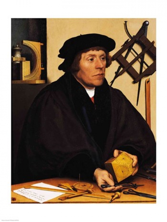 Picture of Posterazzi BALXIR29761 Portrait of Nicholas Kratzer Poster Print by Hans Holbein - 18 x 24 in.