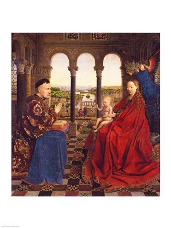Picture of Posterazzi BALXIR2993 The Rolin Madonna Poster Print by Jan Van Eyck - 18 x 24 in.