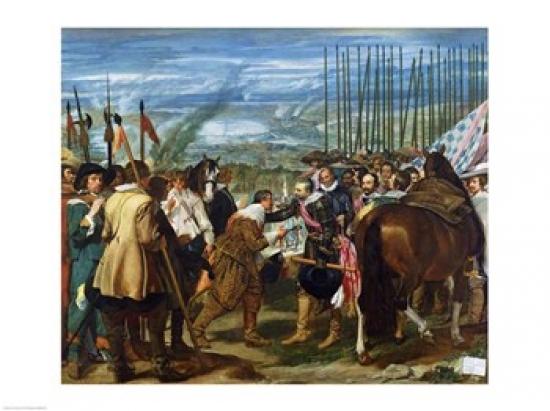 Picture of Posterazzi BALXIR30730 The Surrender of Breda 1625 Poster Print by Diego Velazquez - 24 x 18 in.