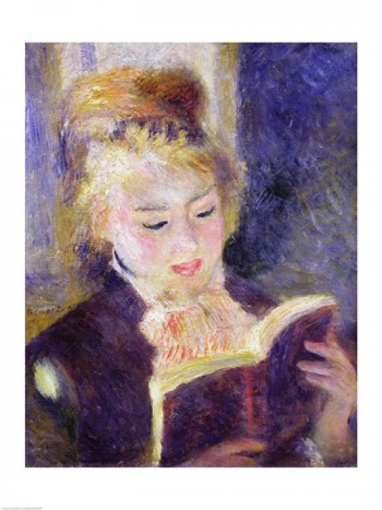 Picture of Posterazzi BALXIR33700 Girl Reading 1874 Poster Print by Pierre-Auguste Renoir - 18 x 24 in.